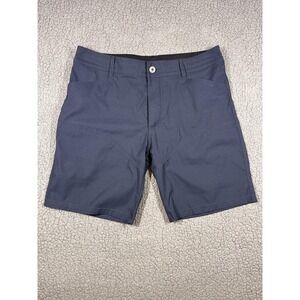 Kuhl Shorts Mens 34 Blue Stretch Hiking 9.5 Inseam Zip Pockets Style 5360